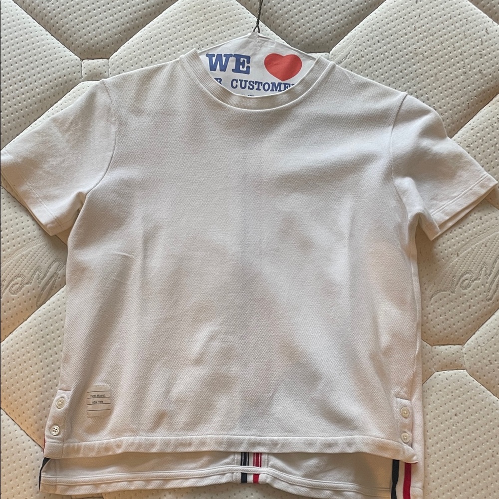 Thom Browne White Tee